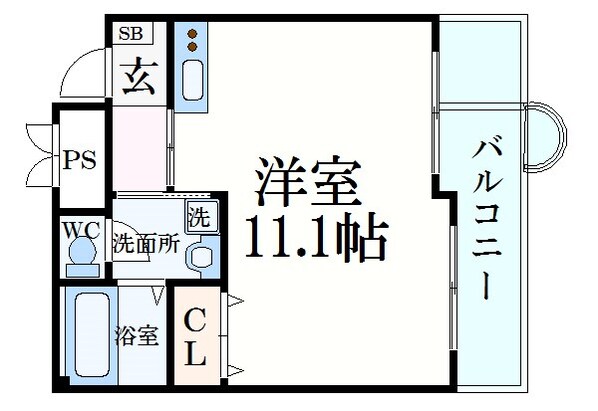 チェリービュウ芦屋川の物件間取画像